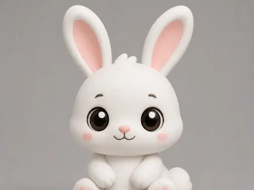 Kawaii Lapin Figurine – EASY PRINT
