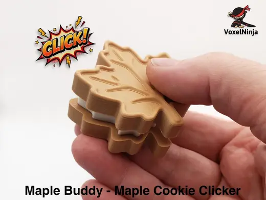 Maple Buddy Maple Cookie Clicker & Keychain