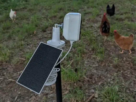 Garden & Livestock Solar Camera Mount for Posts