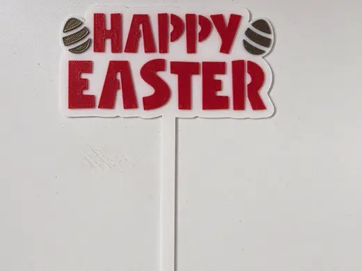 Happy Easter Cake Topper