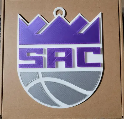 SACRAMENTO KINGS 3D Logo 180mm series