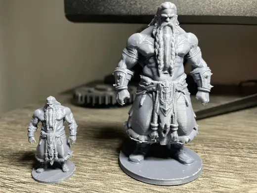 Eldrik the Mountain : Barbarian Warrior Miniature