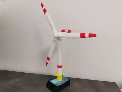 Ocean Wind Turbine with Ball Bearing