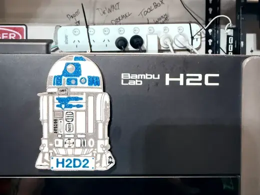 H2D2 H2d Badge (R2D2 Inspired)