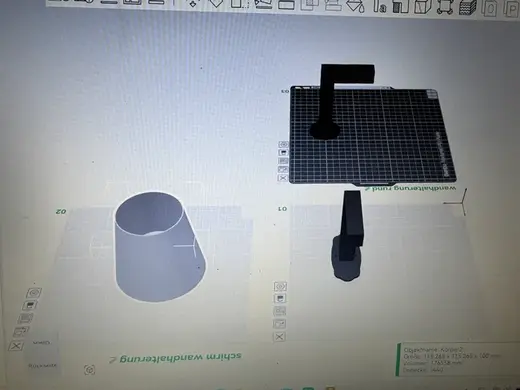 Solarlampe mit Wandhalterung