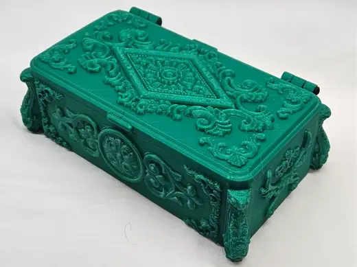 Antique Emerald Jewelry Box