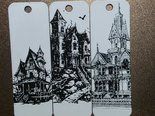 Haunted House Bookmark Hueforge #2 Set of 3 NoAMS