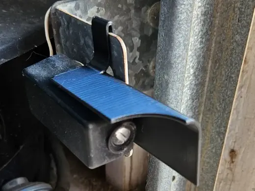 Garage door sensor shade