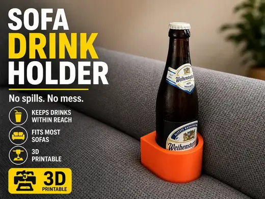 Slide-In Sofa Drink Holder - Single version