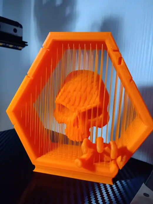 Happy Halloween - skull suspended