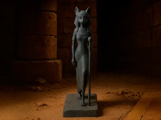 Bastet Statue – Egyptian Cat Goddess Figurine