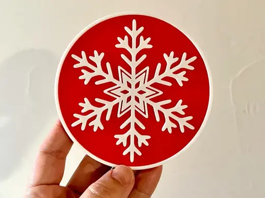 Snowflake Coaster for Christmas