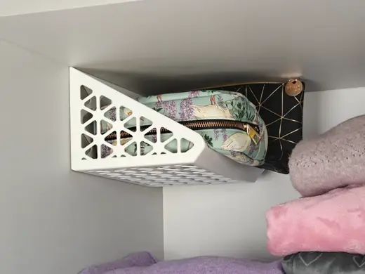 Closet side-wall mounted shelf (also IKEA PAX)