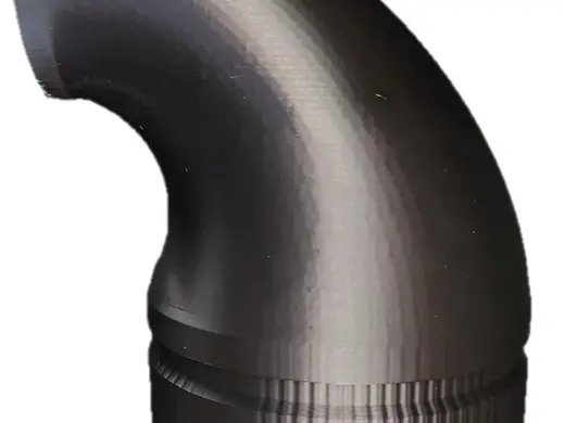 90° Range Hood Duct Adapter 155mm to 90mm (2-Part)