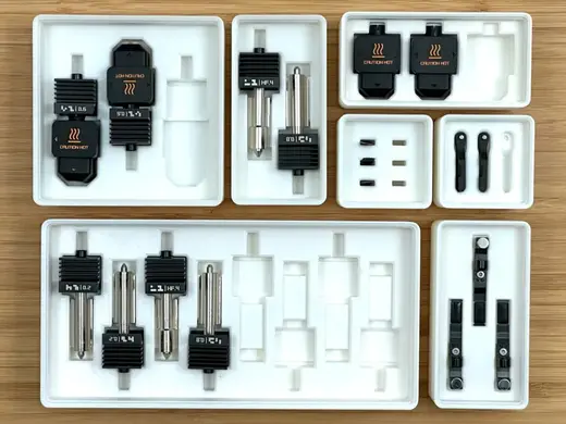 Gridfinity Holder for H2 P2S X2D Hotends and Accs
