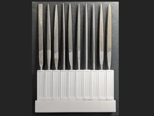 10 Piece Needle File Set Handles and Holders