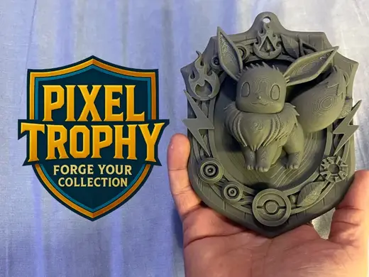 Pixel Trophy – Eevee (Pokémon)