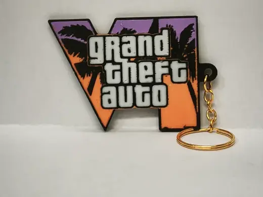 portachiavi grand theft auto 6 ,4 colori