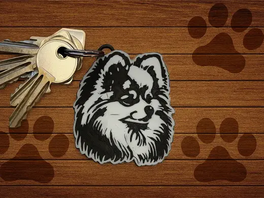 Volpino di Pomerania keychain