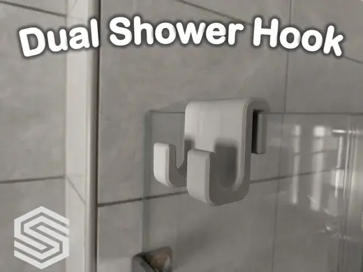 Designer Glass Shower hook
