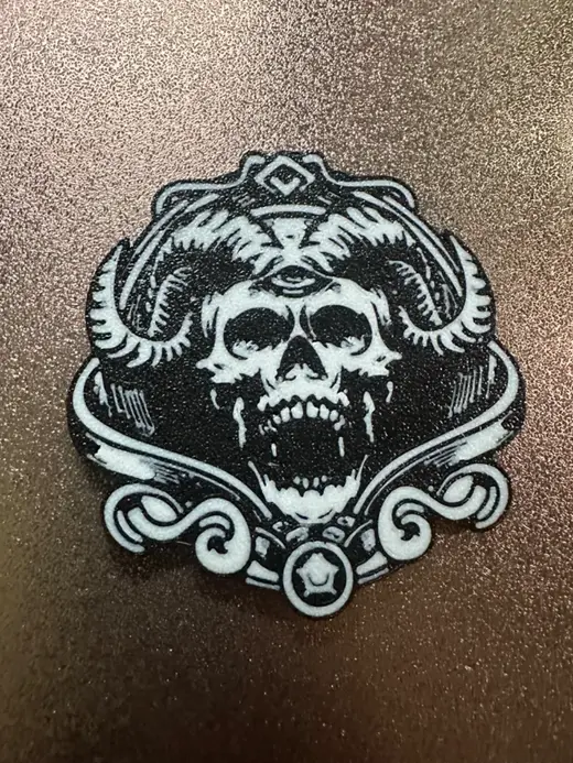Skull With Horns Magnet