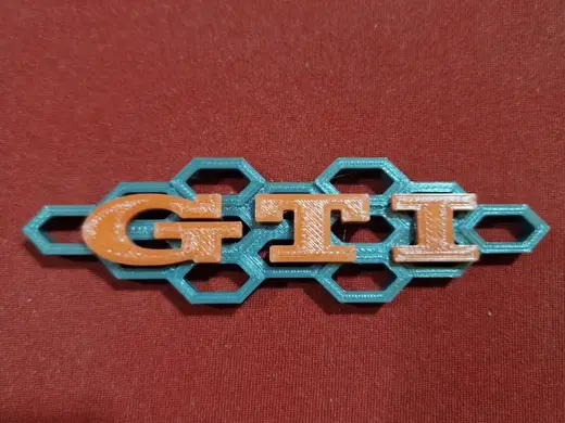 Portachiavi GTI a nido d'ape