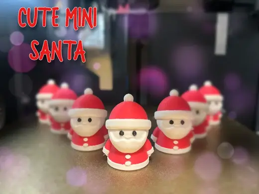 Cute mini Santa AMS ready No supports