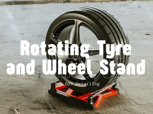 Rotating Tyre and Wheel Detailing Stand