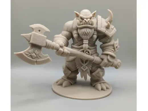 Orc with a massive axe figurine