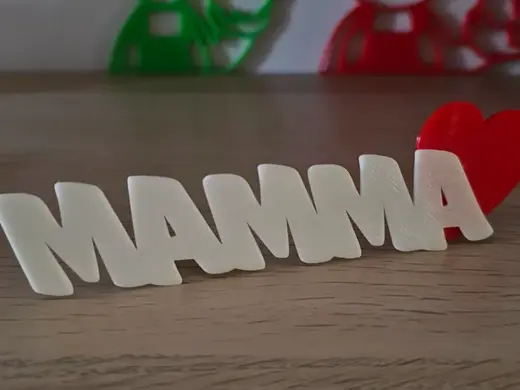 mamma con cuore da scrivania