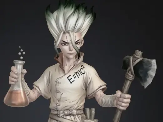 Senku Ishigami from Dr. Stone Anime Series