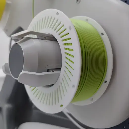 Small snap-fit spool for filament sample (<=300g)