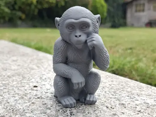 Pondering Monkey – Mini Figurine