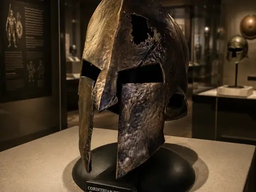 Greek Helmet- for large print beds
