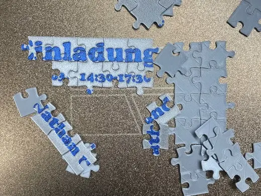 Blank Puzzle (40 pcs) - children bday invitation