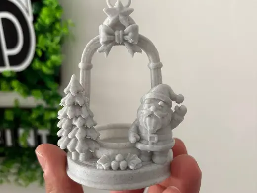Decorazione Natalizia con Porta-Candela Natale