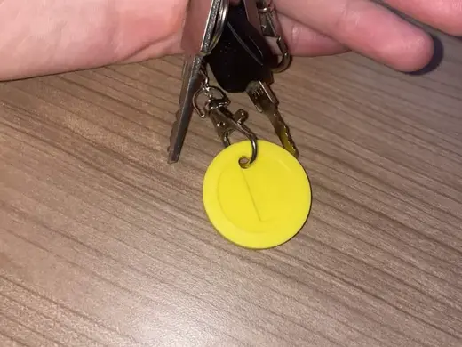 Super Mario coin keychain