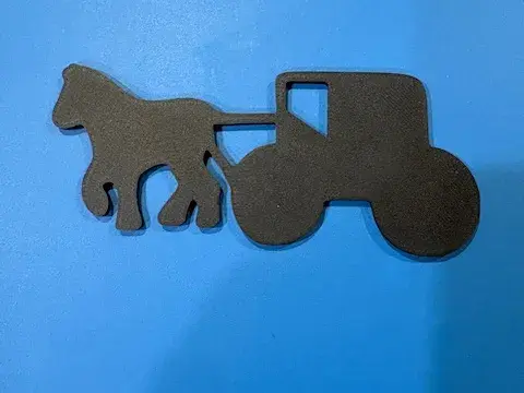 Amish horse and buggy carriage silhouette