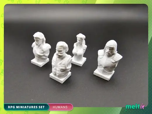 RPG Miniatures set - Humans characters