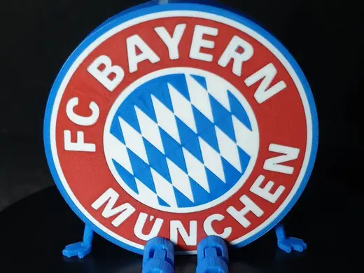 FC Bayern Munchen shield with flexi legs