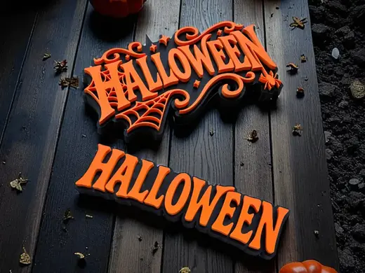 Hanging Halloween Signs - Autumn Spooky Decoration