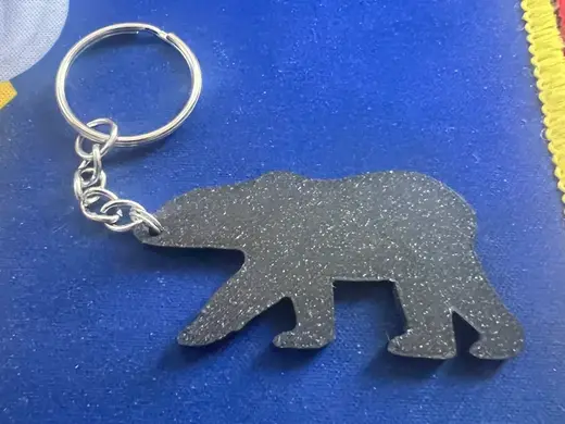 Porte-clés - Silhouette ours polaire