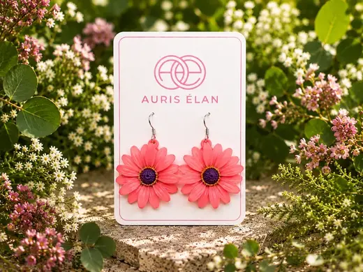 African Daisy Delight Earrings