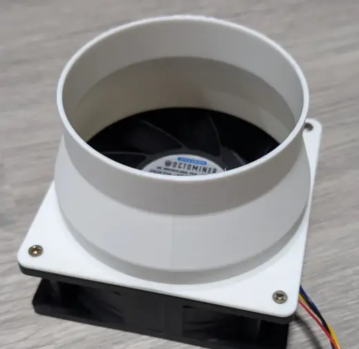 12Cm Fan to 11-9cm pipe adapter