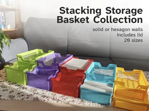 Stacking Storage Basket Collection (20 sizes)