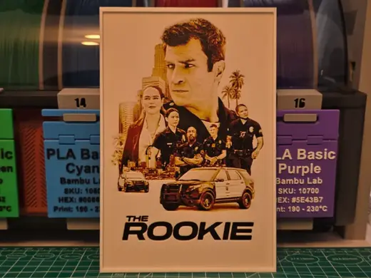 The Rookie Poster - Hueforge Art