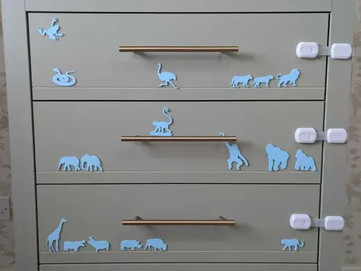 Minimal Safari Animal Décor Set Silhouettes