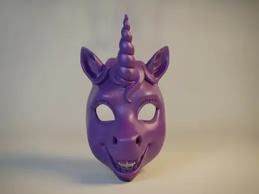 Missy The Unicorn Mask / Wall Art