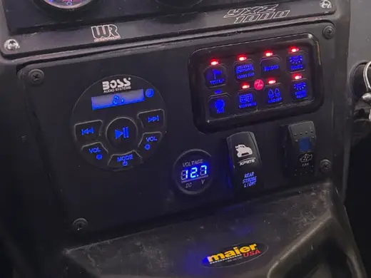 YXZ100R Dash Switch Plate (8 Gang Switch Panel)