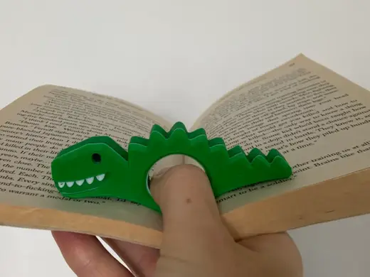 Dino Open Book Holder (Page Holder, Book Thing)